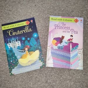 Usborne Read With Usborne Level 2 Fairy Tale Bundle – Cinderella + Princess and